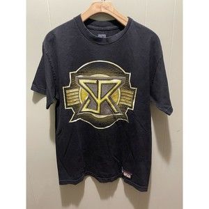Seth Rollins The Undisputed Future Wrestling WWE Black Two Sided Shirt Men's Med